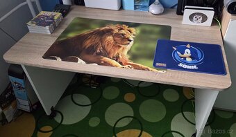 Vyvýšená velká dětská postel s psacím stolem - 9