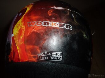 Helma na motorku WORKER MAX603, vel. L 59-60 - 9