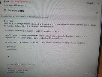 Stříbrná brož - 9