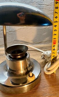 Stará chromovaná lampa stolní NAPAKO typ 1195 TOP kousek - 9