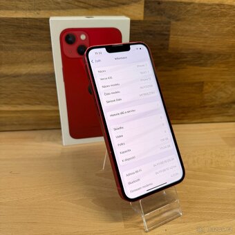 iPhone 13 128GB, červený, 100% baterie (rok záruka) - 9