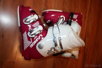 dievcenské lyže Atomic 90 cm , lyžaky Lange - 9