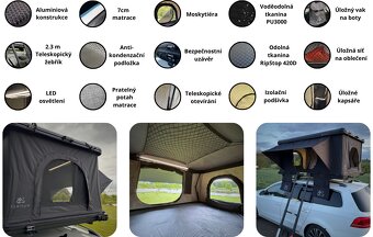 Prémiový hliníkový autostan TENTIUM 3 osoby 🏕️ - 9