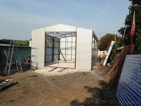 Plechová montovaná hala garaž 6 x 8 x 3,5 - 9
