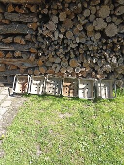 6 ks stará kovová bedna původně mlékařská - 9