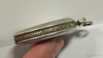 Staré pánské stříbrné kapesní hodinky DANUBIA WATCH - 9
