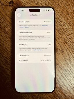 Apple iPhone 15 Pro Max 256 GB – Blue Titanium (modrý titan) - 9
