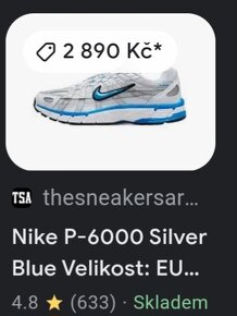 Nike P-6000 Silver Blue - 9
