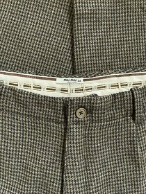 Miu Miu vintage vlněné culottes široké kalhoty - 9
