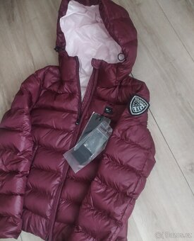 Blauer péřová bunda Swarovski znak - 9