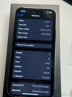 Iphone 13 Pro 128gb bílý - 9