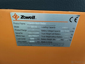 VZV - vysokozdvižný vozík ZOWELL XR15 - 9