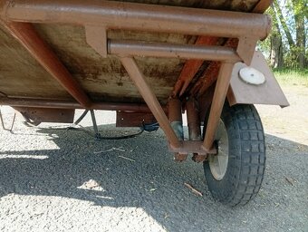 VOZÍK, PŘÍVĚSNÝ VOZÍK MALÝ BEZ TP LEHKY VHOD ZA ČTYŘKOLKU - 9
