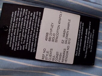 Solid Jeans nová pánska roll up rukáv M-L - 9