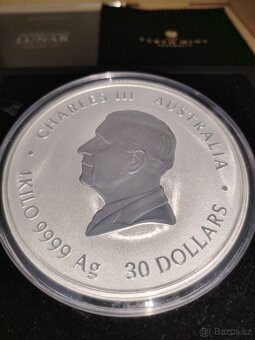 Stříbrná mince 1 Kg Lunar Series III Snake 2025 Privy Mark - 9