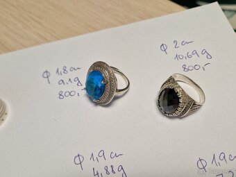 Stříbrné prsteny 925/1000 - 9