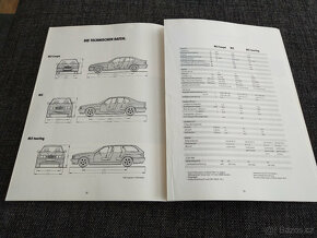 Prospekt BMW M3 E36, BMW M5 E34, 1993, 46 stran, německy - 9