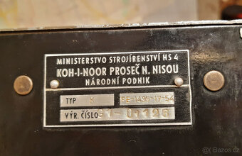 mechanická kalkulačka NISA z roku 1954 - 9