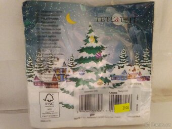 Vánoční ozdoby, dekorace barevné stuhy 10m a rozety Nové - 9