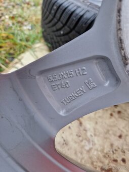 4x ALU originál Škoda FABIA IV model HADAR 15" - 9