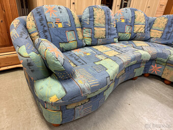 Rohová pohodlná sedací souprava - 9