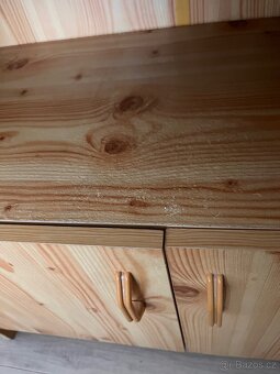 Dřevěná komoda a policová skříň - sada - 9