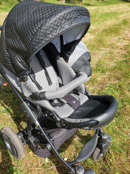 Prodám krásný kočárek Junama dvojkombinace - 9