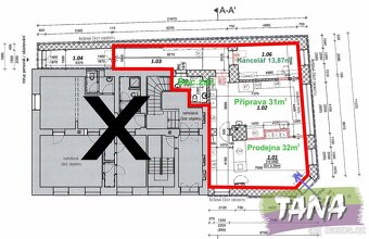Pronájem obchodní prostory, 77 m2 - Mnichovo Hradiště - 9