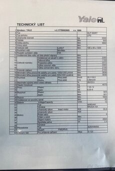Vysokozdvižný vozík Yale GLP 050RT. - 9