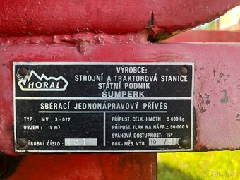 Sběrací vůz Horal MV 3-022 - 9