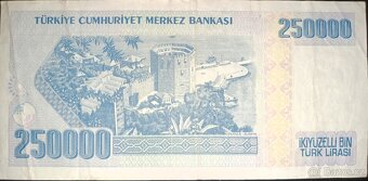 Turecké bankovky - 10 - 10 000 000 lir 1970 - 2009 - 9