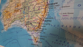 Stará školní mapa Austrálie a Nový Zéland - rok vydání 1991 - 9