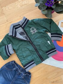 BENETTON NOVÁ oboustranná bunda vel. 82, 12-18m - 9