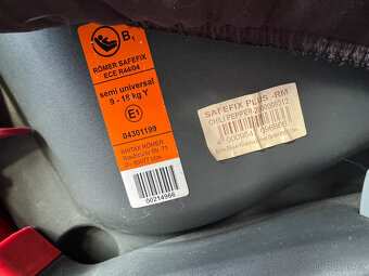 Autosedačka Britax Römer Safefix Plus Isofix do 18kg - 9