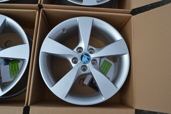 Sada NOVÝCH orig.alu disků R16 Š.Rapid,Fabia, Seat Toledo - 9