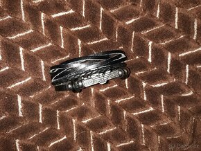 Armani pánský kožený náramek páskový pravá kůže 21,5 cm - 9