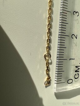 ZLATÝ DÁMSKÝ NÁRAMEK 18-19 Cm. 585/1000. 2,52g. - 9