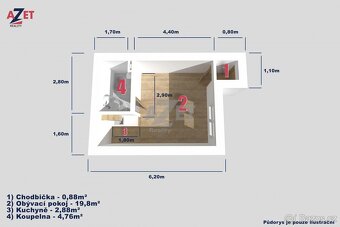 Prodej bytu 1+kk, 32 m2, Bohumín - Starý Bohumín, ul. Petra - 9