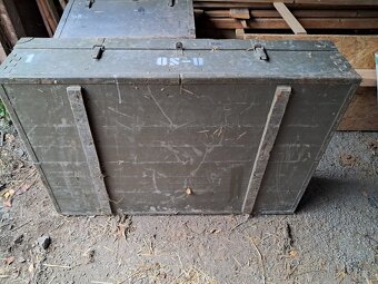 Vojenská bedna - dřevěná - 120x80x30cm - 9