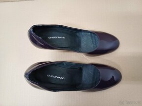 Tmavě fialové lakované lodičky vel.38 - 9