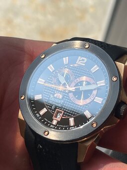 Hodinky Orient / cerno-zlate – sportovní automatické hodinky - 9