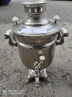 Samovary ruské čtyři kusy různé ceny za kus - 9