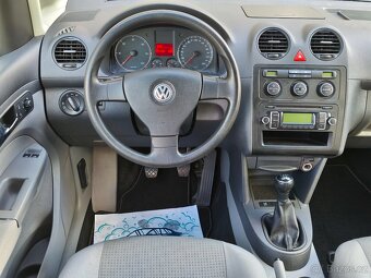 VW Caddy MAXI 1.9TDi 77kw,251TKM,2010,BEZ DPF,2xklíč,7míst - 9