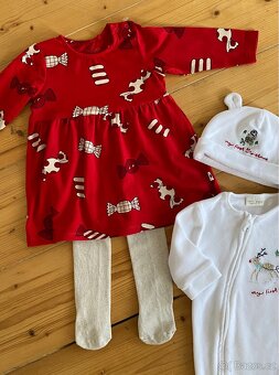 Set značkového vánočního oblečení pro holčičku vel. 68 č.2 - 9