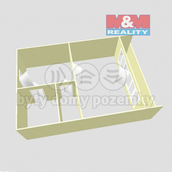 Pronájem bytu 1+kk, 28 m², Ostrava, ul. Gen. Píky - 9