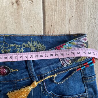 NOVÉ- dám šortky s korálky-Desigual- 24 ( XS/ 34) - 9