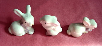 Retro porcelánová zvířátka - kočky, psi, veeverky - 9