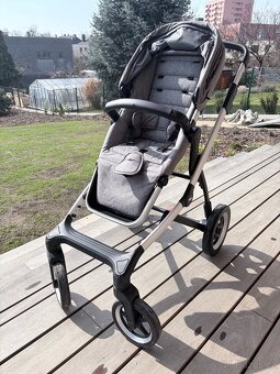 Kočárek Thule Sleek šedý + korbička Thule - 9