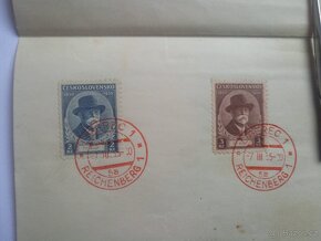 Staré poštovní známky psaní dopis Liberec Reichenberg 2 - 9