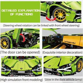 Stavebnice Lamborghini FK 937 kompatibilní s LEGO - 9